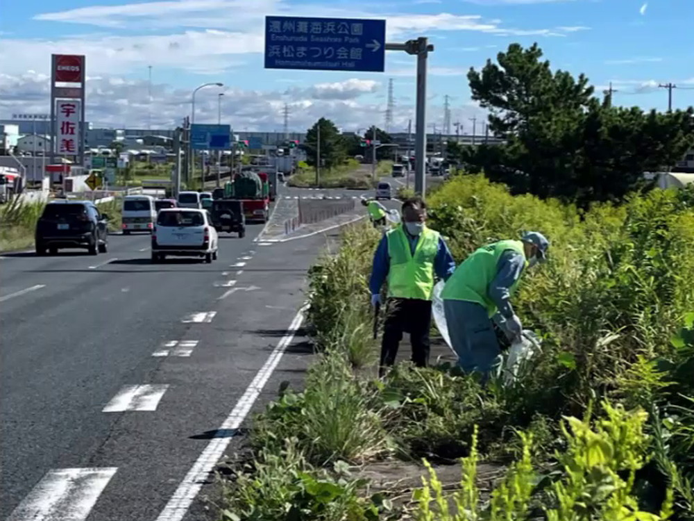 第2回　国道1号浜松バイパス清掃活動（中田島交差点周辺）